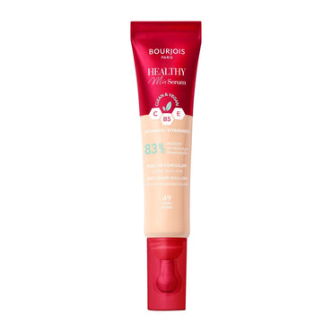 Bourjois Healthy Mix 2-in-1 Correttore in siero, Leviga nel tempo rughe e segni d’espressione, Rinfresca la zona del contorno occhi, con Caffeina, Vitamine C, E e B5, Vegano, Applicatore rinfrescante, Ivory, 11 ml