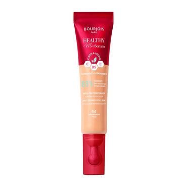 Bourjois Healthy Mix 2-in-1 Correttore in siero, Leviga nel tempo rughe e segni d’espressione, Rinfresca la zona del contorno occhi, con Caffeina, Vitamine C, E e B5, Vegano, Applicatore rinfrescante, Sun Bronze, 11 ml