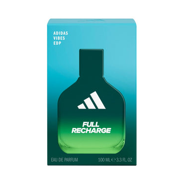 Adidas Vibes Full Recharge Eau de Parfum,  Foglia di Cedro e Salvia Sclarea 100 ml