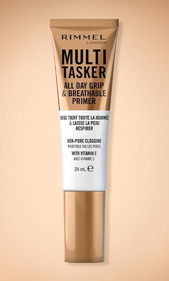 Rimmel Multi-Tasker All Day Grip & Breathable, Trasparente, Primer, Leggero, Traspirante, Texture in gel, Prepara la pelle, Formula vegana, 24 ml