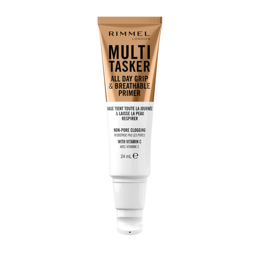 Rimmel Multi-Tasker All Day Grip & Breathable, Trasparente, Primer, Leggero, Traspirante, Texture in gel, Prepara la pelle, Formula vegana, 24 ml