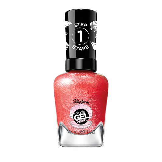 Sally Hansen Miracle Gel, Modern Pearl, Rare Red Pearl,Smalto Unghie, Non si scheggia, Lunga tenuta, Colori brillanti, Semplice da Usare, Non Richiede Lampada UV, 0.5oz