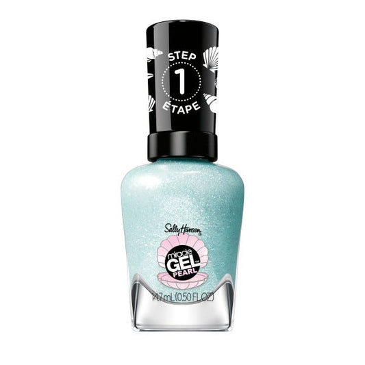Sally Hansen Miracle Gel, Modern Pearl, Seas the Day, Smalto Unghie, Non si scheggia, Lunga tenuta, Colori brillanti, Semplice da Usare, Non Richiede Lampada UV, 0.5oz