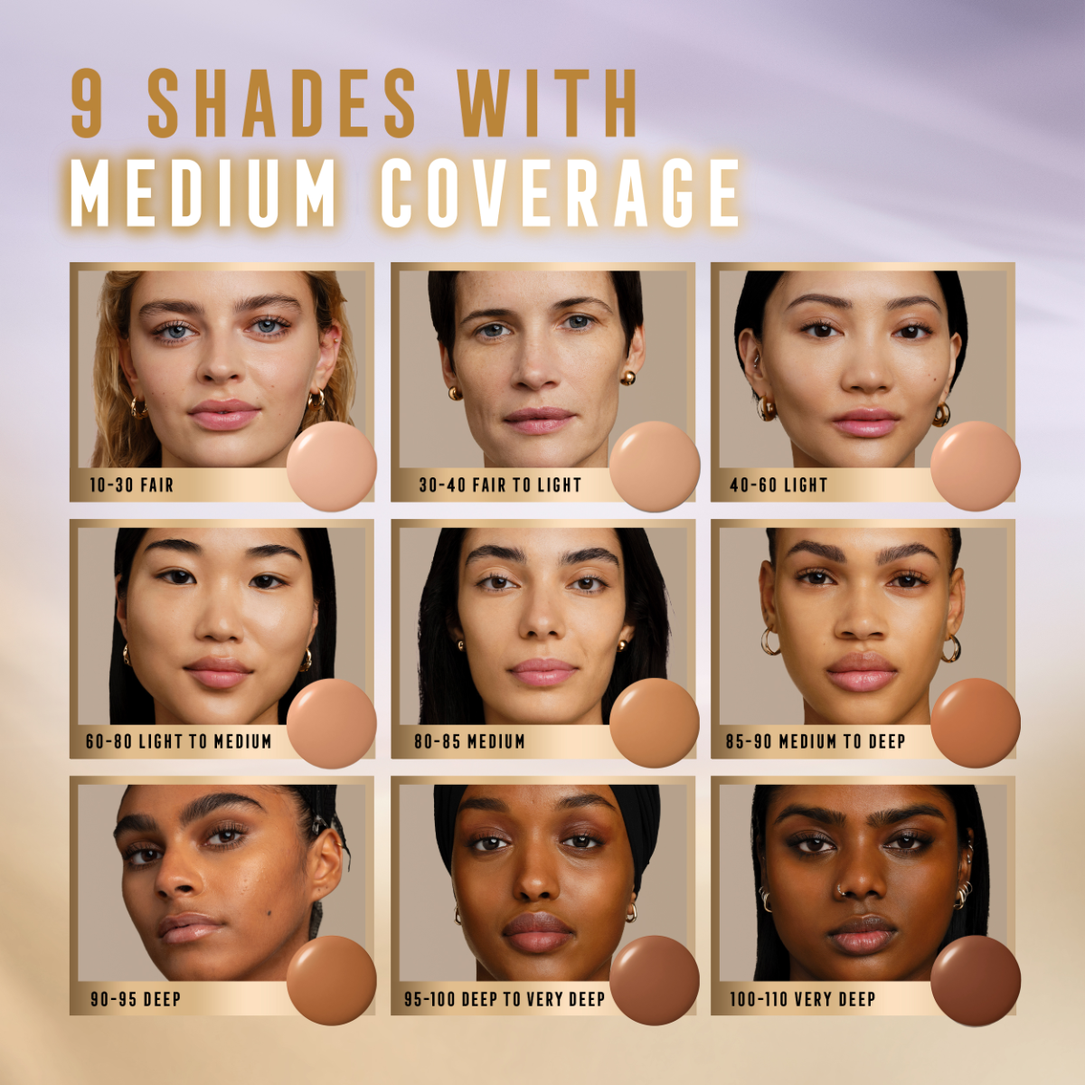 Max Factor Miracle Pure 2in1 Skin Reset Serum Foundation, 30-40, Fair to Light , formula vegan, uniforma l’incarnato, copertura media, finish matte satinato, Formula con Niacinamide e Bisabololo, 30 ml