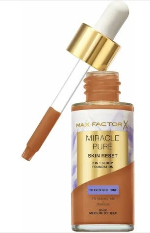 Max Factor Fondotinta Miracle Pure Skin Reset 2 in 1 Siero 30ml - Medium To Deep