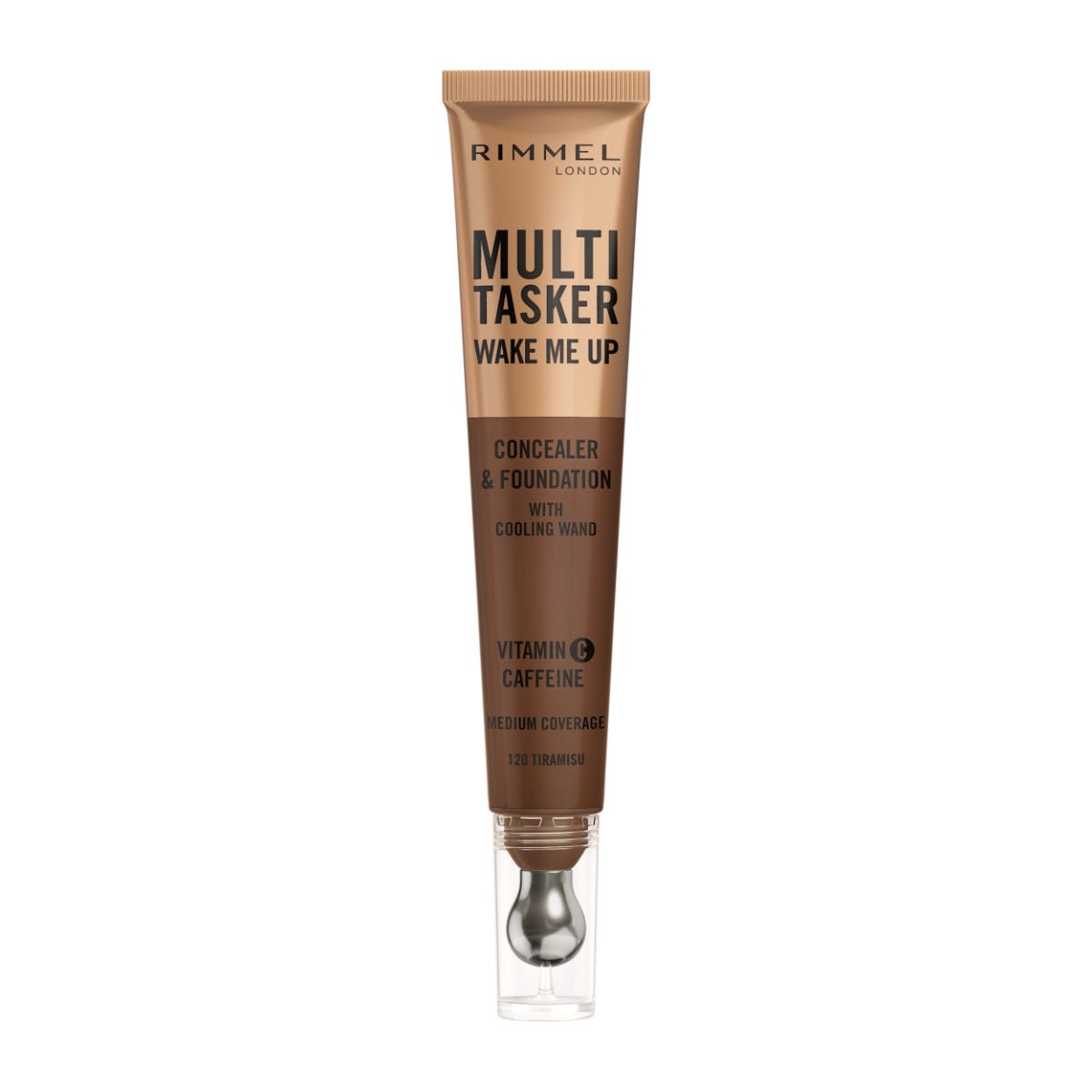 Rimmel Multi-Tasker Wake Me Up, 25 Rose Ivory, Correttore & Fondotinta, Illumina, Corregge, Copertura modulabile, Finish Radioso, Formula Vegana, 20ml