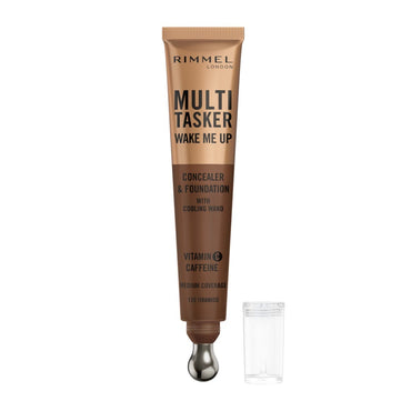 Rimmel Multi-Tasker Wake Me Up, 25 Rose Ivory, Correttore & Fondotinta, Illumina, Corregge, Copertura modulabile, Finish Radioso, Formula Vegana, 20ml