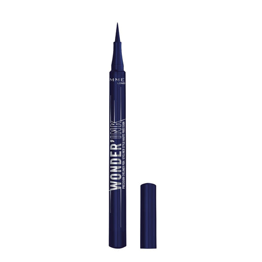 Rimmel Wonder'Ink, 003 Aquatic Aria, Eyeliner, Eyeliner in Penna, Eyeliner di Precisione, Eyeliner di Precisione in Penna, Eyeliner Opaco, Finish Opaco, Altamente Pigmentato, Tenuta che Dura Tutto il Giorno, Waterproof, Non Sbava, 1 ml