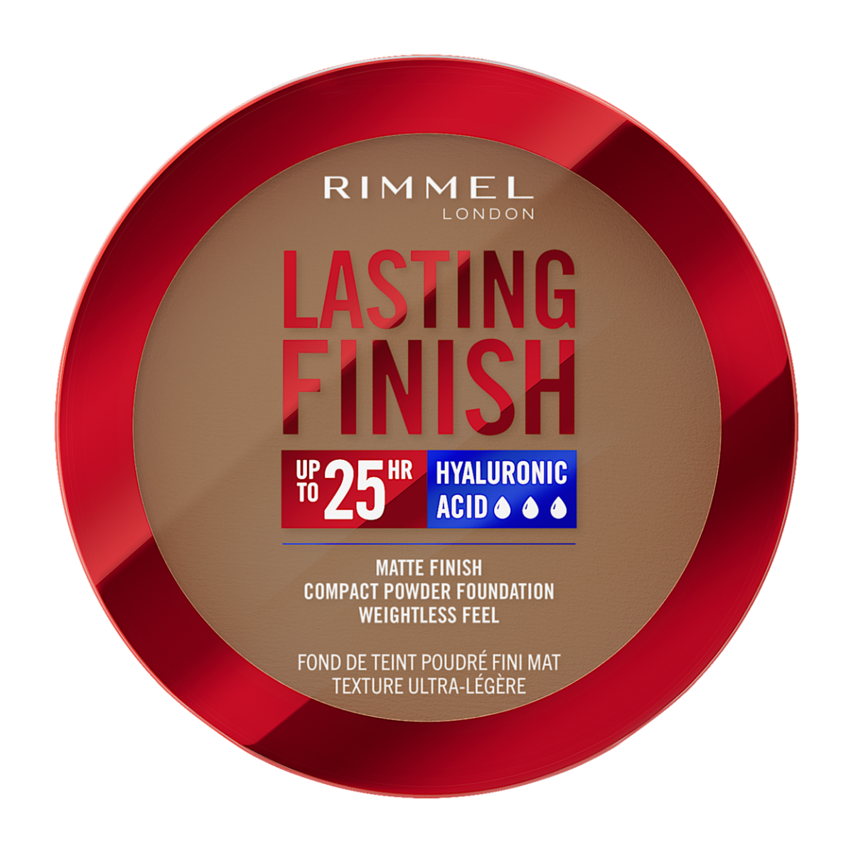 Rimmel Lasting Finish, 004 Warm Cinnamon, Fondotinta Compatto, Finish Soft-Focus, Finish opaco, Coprenza totale, SPF20, Formula vegana, 7 g