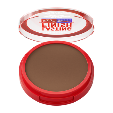 Rimmel Lasting Finish, 15 Warm Coconut, Fondotinta Compatto, Finish Soft-Focus, Finish opaco, Coprenza totale, SPF20, Formula vegana, 7 g