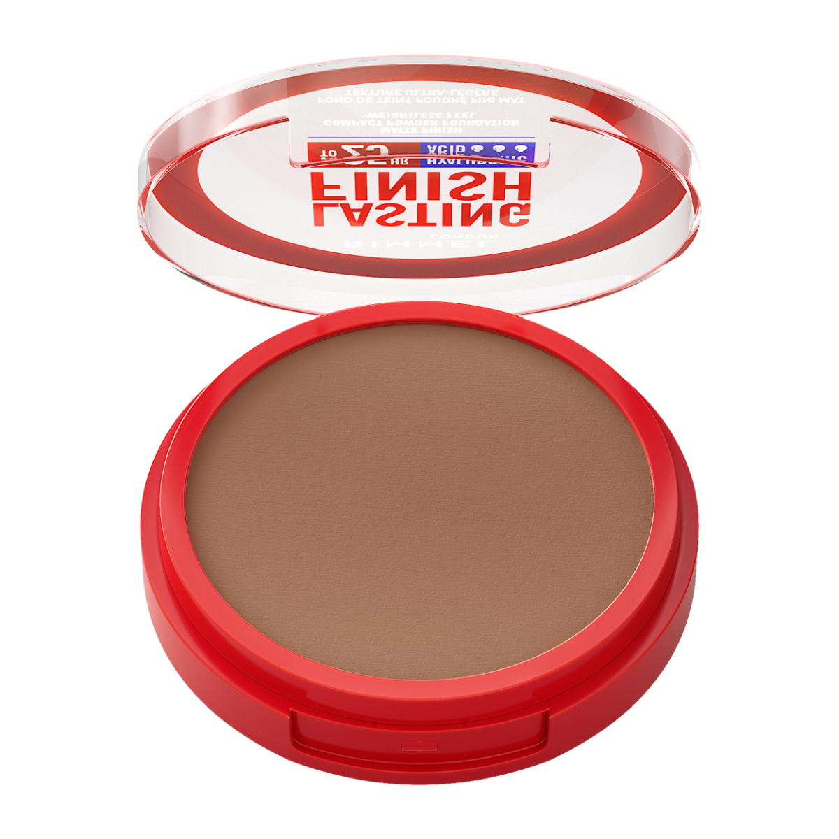 Rimmel Lasting Finish, 12 Cinnamon, Fondotinta Compatto, Finish Soft-Focus, Finish opaco, Coprenza totale, SPF20, Formula vegana, 7 g