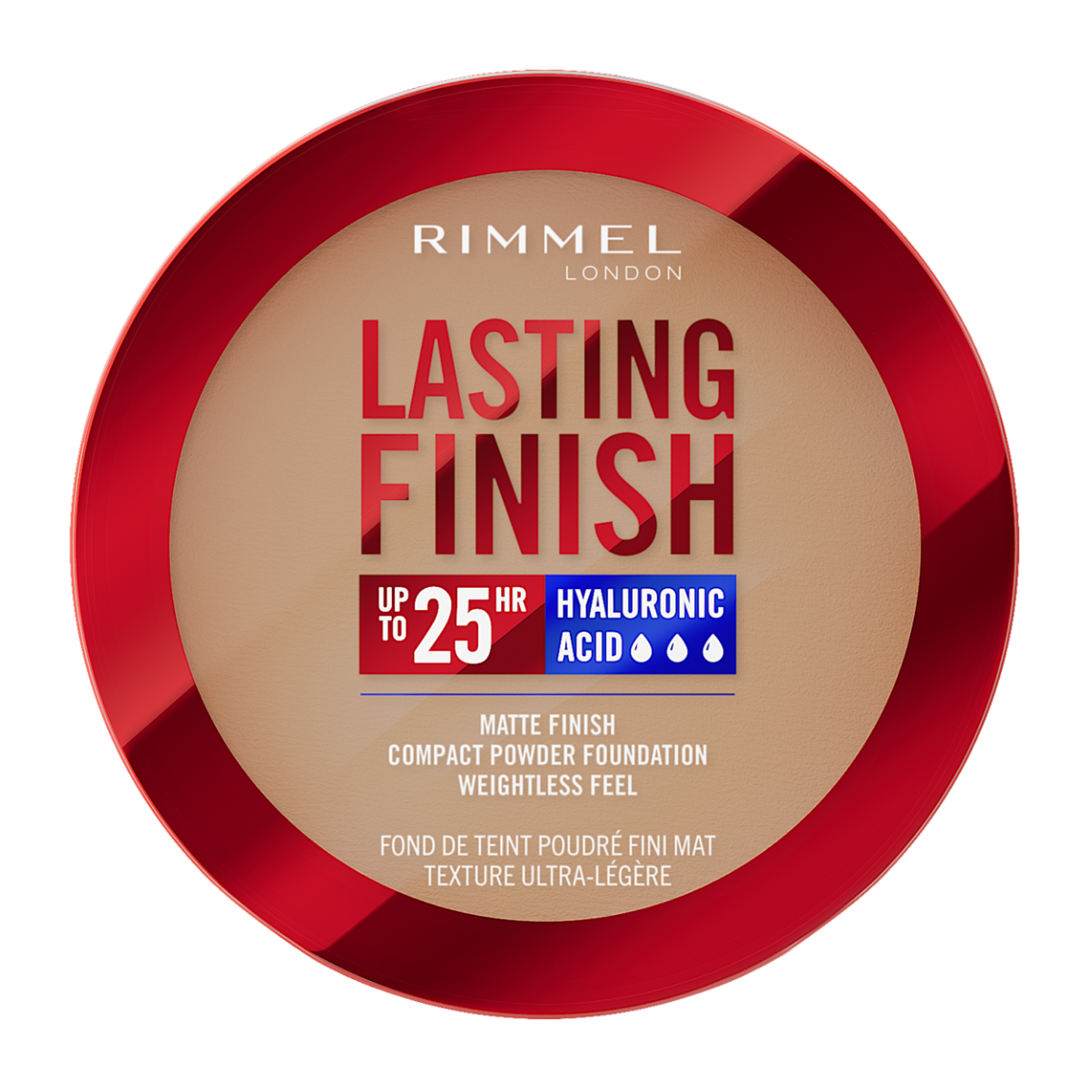 Rimmel Lasting Finish, 008 Soft Beige, Fondotinta Compatto, Finish Soft-Focus, Finish opaco, Coprenza totale, SPF20, Formula vegana, 7 g