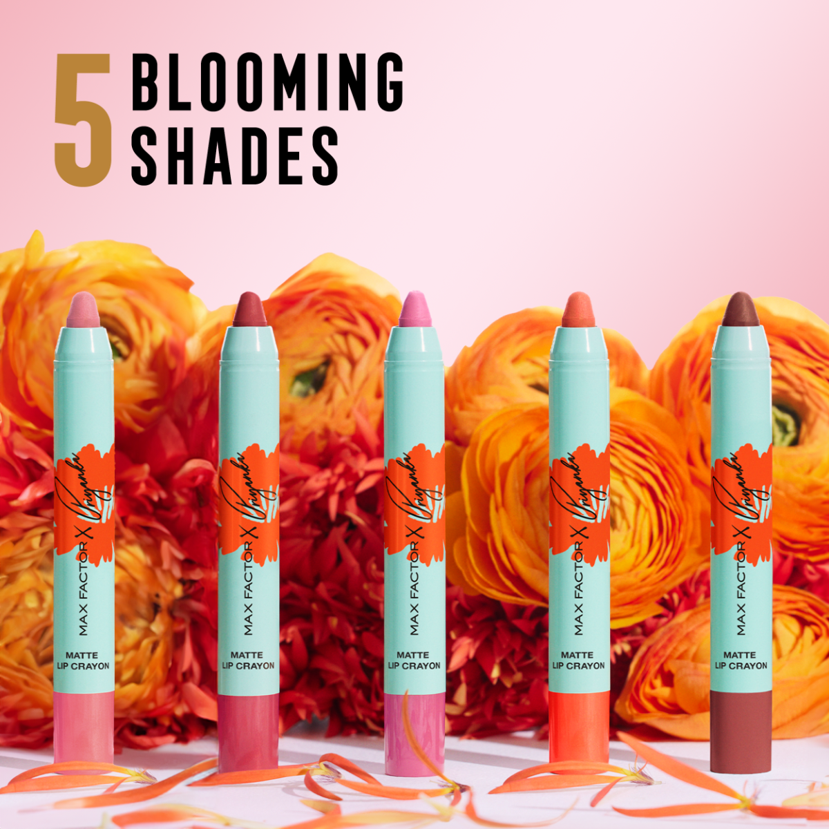 Max Factor X Priyanka Chopra Jonas Matita Stick Labbra, 004, Orange Grace, Finish matte, Effetto idratante, A lunga durata