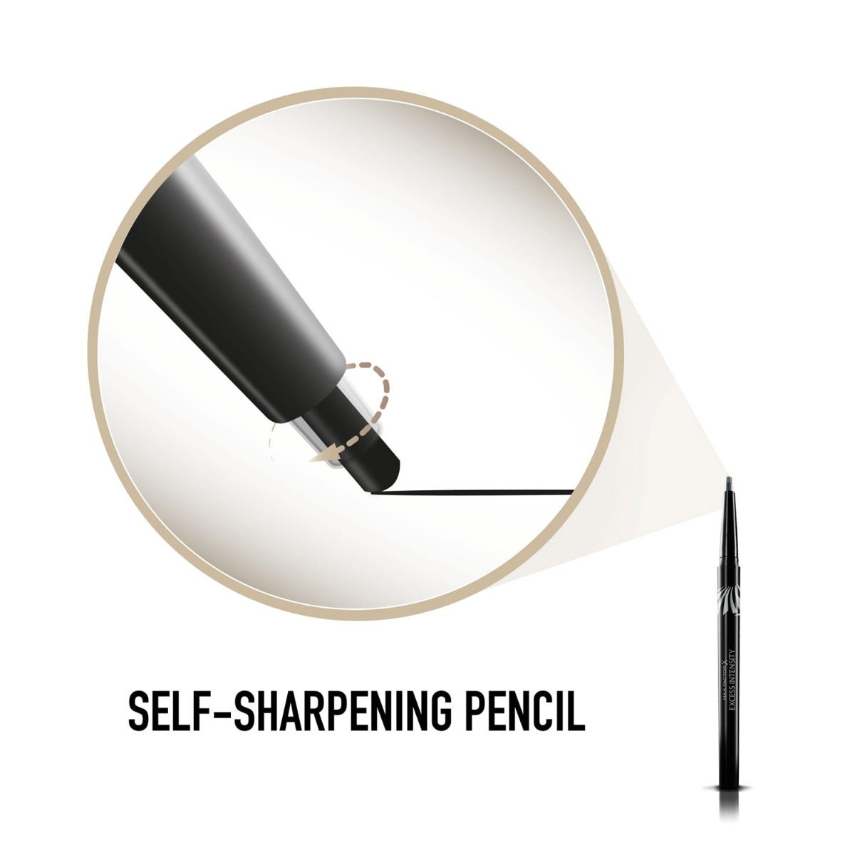 Max Factor - Matita Occhi Automatica Excess Intensity Longwear - Eyeliner Waterproof Tratto Preciso - 7 Jade - 2 G