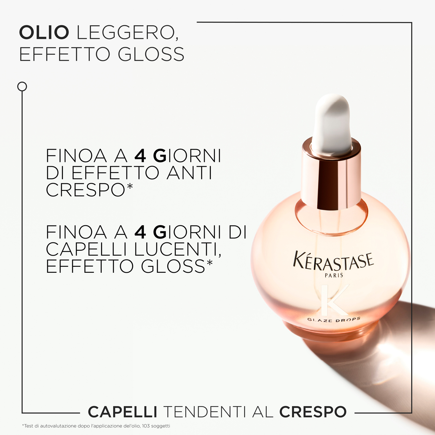 Kérastase Gloss Absolu Olio leggero Glaze Drops per capelli tendenti al crespo 45ml