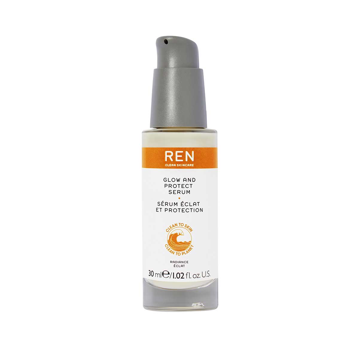 Ren Clean Skincare Radiance Glow And Protect Siero Viso 30ml