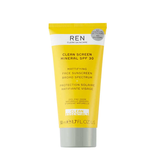 Ren Clean Skincare Crema Solare Viso SPF 30 Opacizzante 50ml