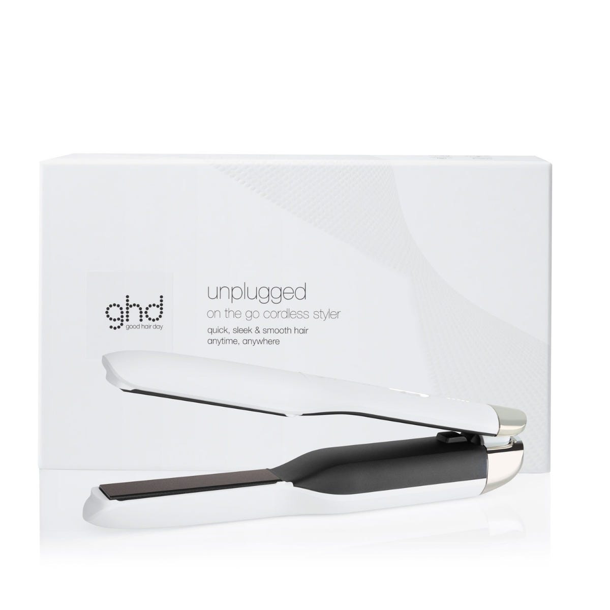 ghd unplugged white