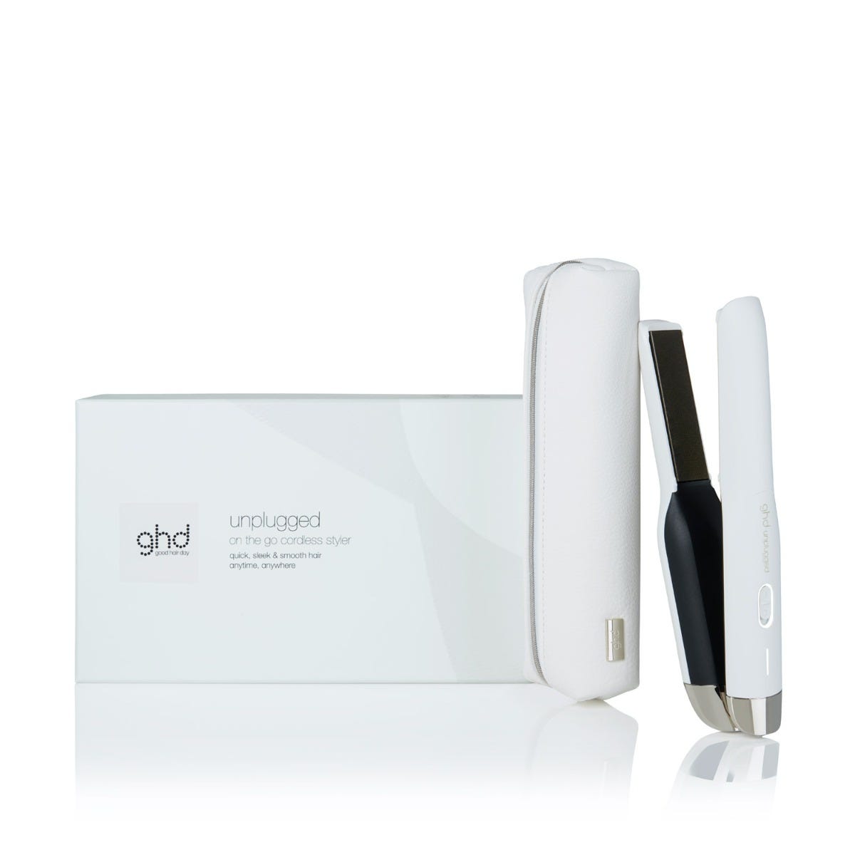 ghd unplugged white