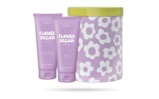 Pupa Happy Box Kit Flower Dream Gel Doccia Esfoliante 200ml+ Latte Corpo 200ml