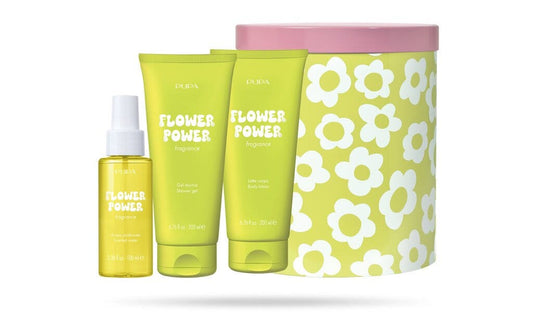 Pupa Happy Box Kit Flower Power Gel Doccia 200ml + Latte Corpo 200ml + Acqua Profumata 100ml