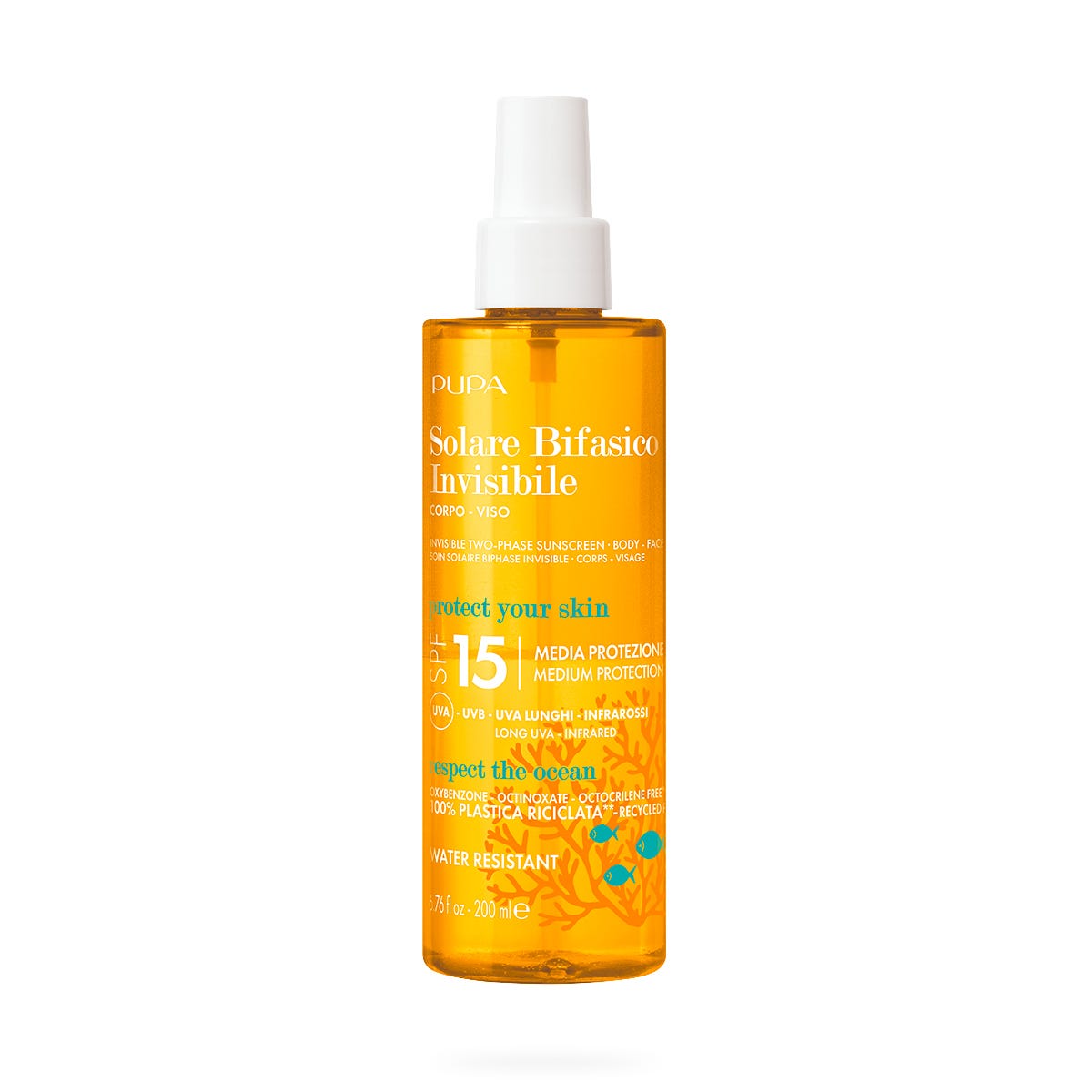 Pupa Solare Bifasico Invisibile Corpo E Viso SPF15 200ml