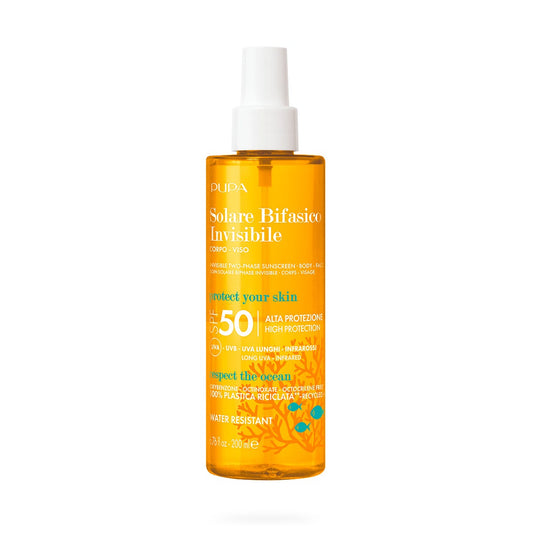 Pupa Solare Bifasico Invisibile Corpo E Viso  SPF50 200ml