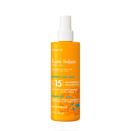 Pupa Latte Solare Corpo E Viso SPF15 200ml