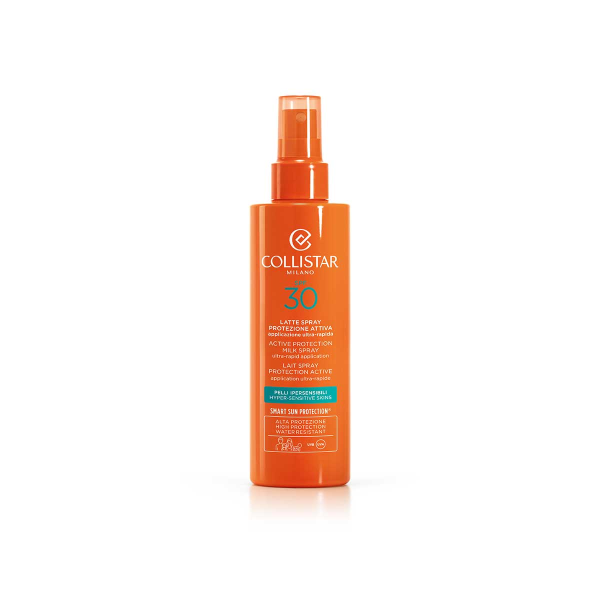 Collistar Latte Spray Protezione Attiva Pelli Ipersensibili SPF 30 Viso E Corpo 200ml