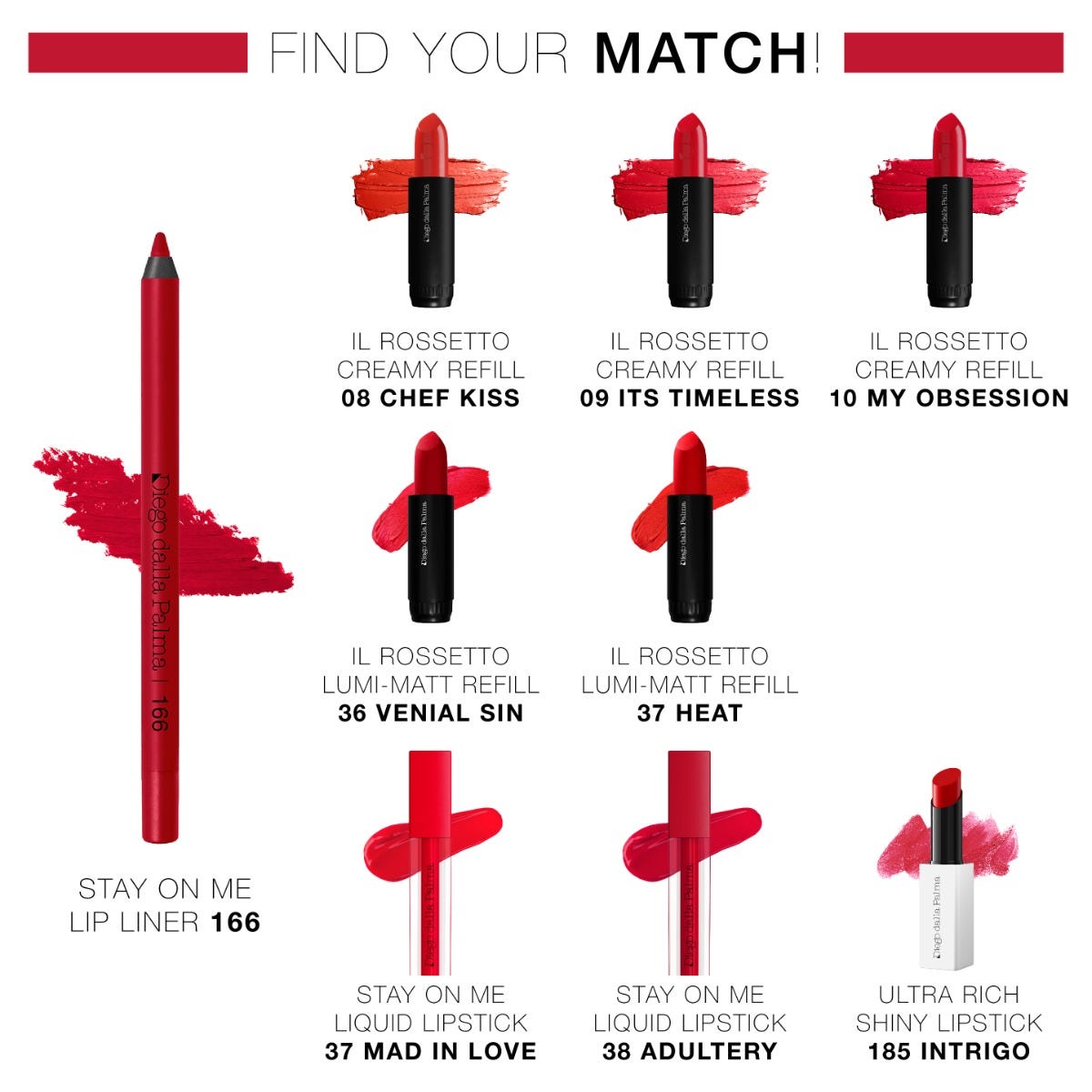 Stay On Me Lip Liner 166 Rosso