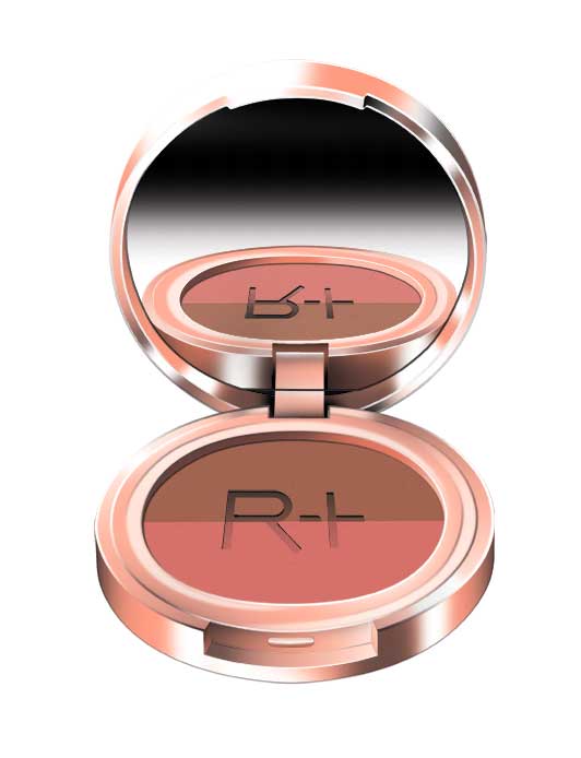 Blush luminoso in polvere compatta Rougj Prestige
