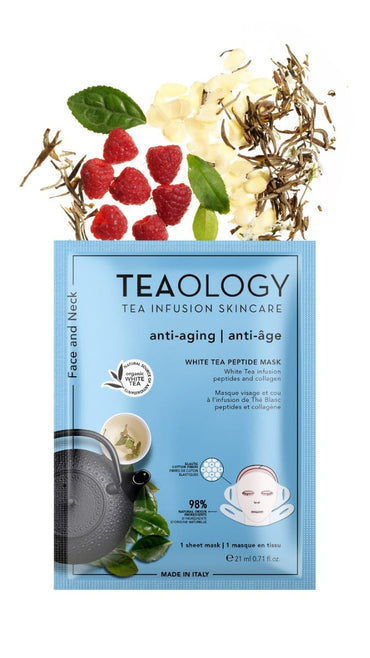 White Tea Peptide Mask - Maschera Antietà Levigante per Viso e Collo