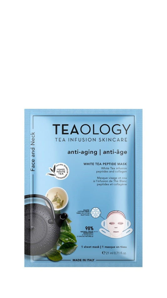 White Tea Peptide Mask - Maschera Antietà Levigante per Viso e Collo