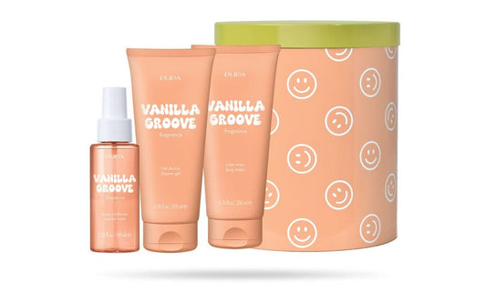 Pupa Happy Box Kit Vanilla Groove Gel Doccia 200ml + Latte Corpo 200ml + Acqua Profumata 100ml