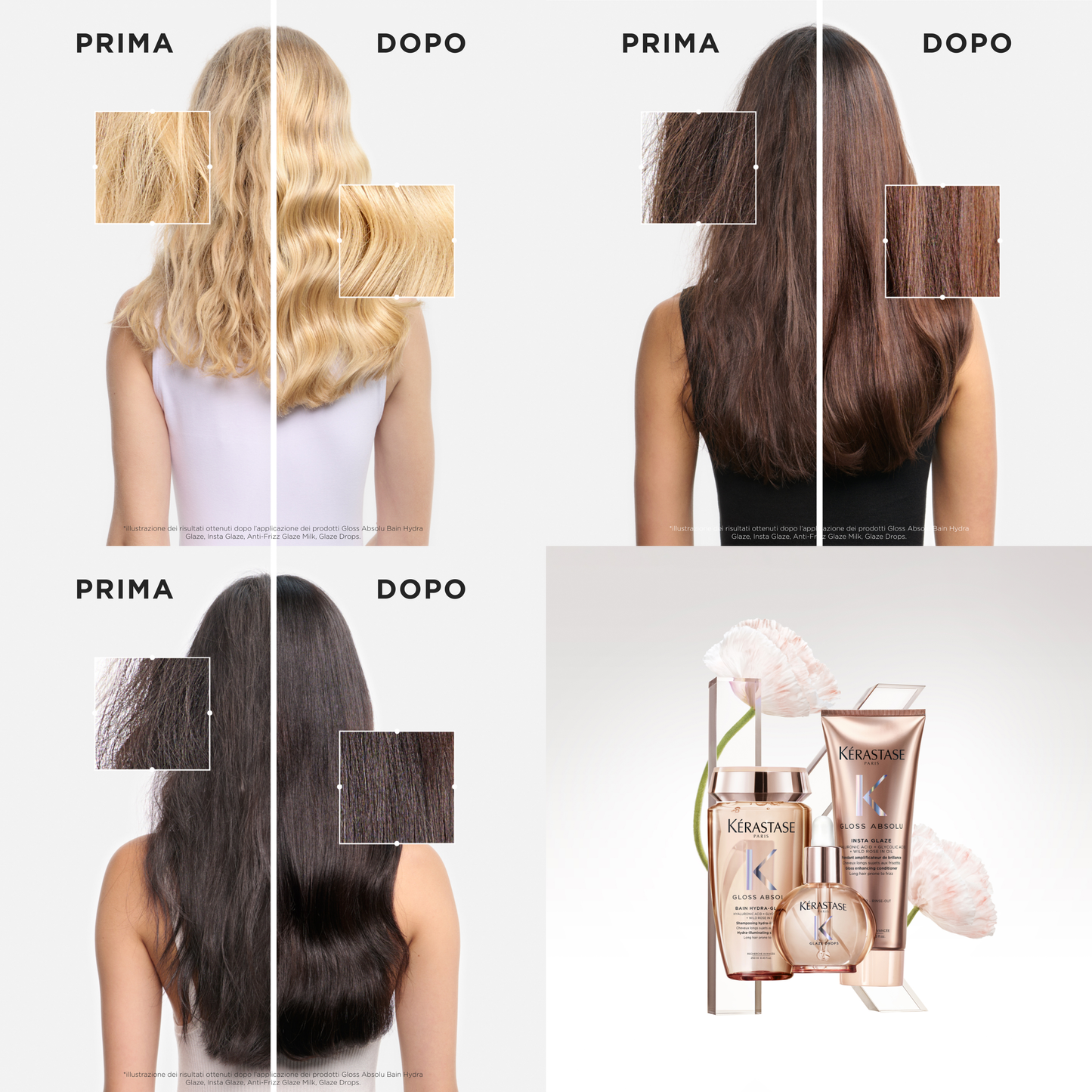 Kérastase Gloss Absolu Conditioner Insta Glaze per capelli tendenti al crespo 250ml