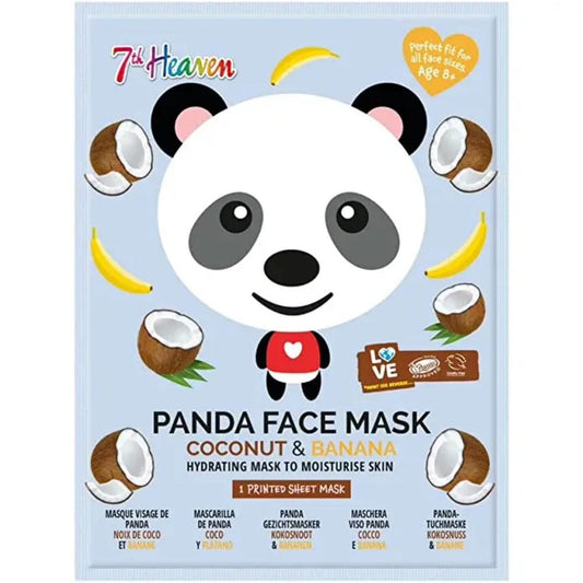 7th Heaven Maschera Viso Tessuto Stampa Panda Adulti/Bambini 8 Anni+