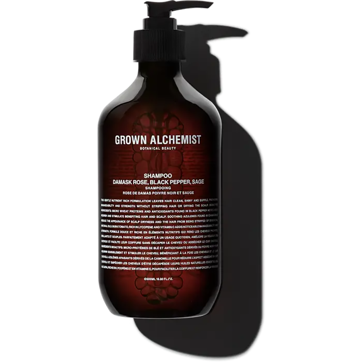 Shampoo Damask Rose, Black Pepper, Sage 500ml