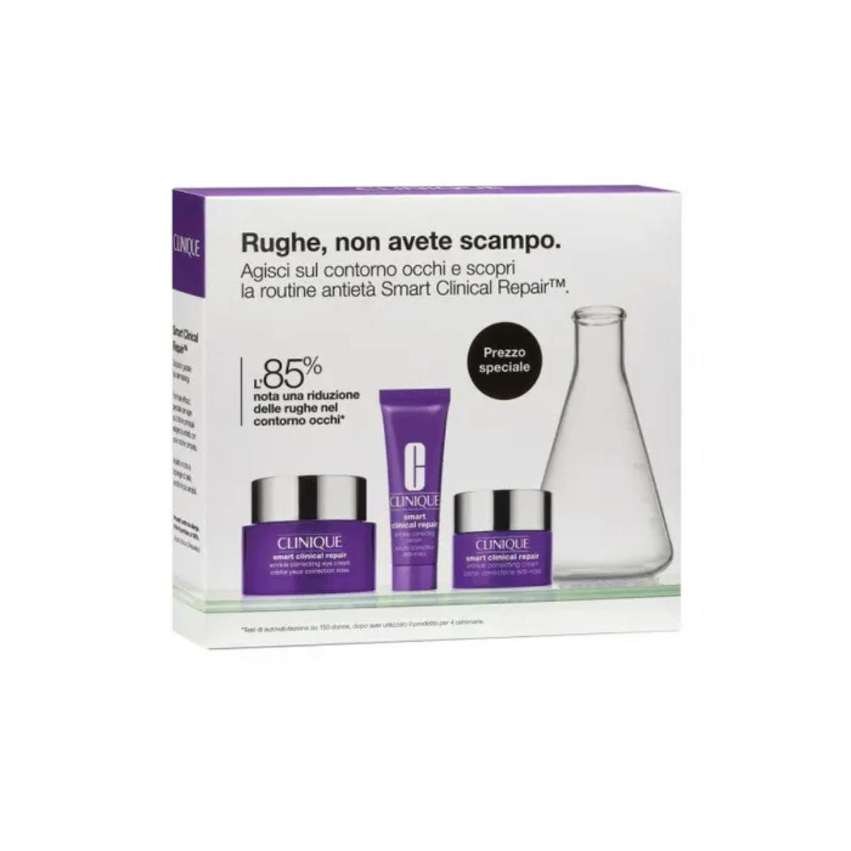 Clinique Set Smart Eye Contorno Occhi 15ml + Siero 10ml + Crema Antietà 5ml