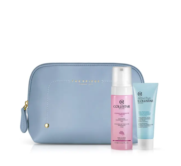 Collistar Cofanetto Cica-Maschera Viso 75ml + Mousse Detergente 180ml + Beauty-Bag