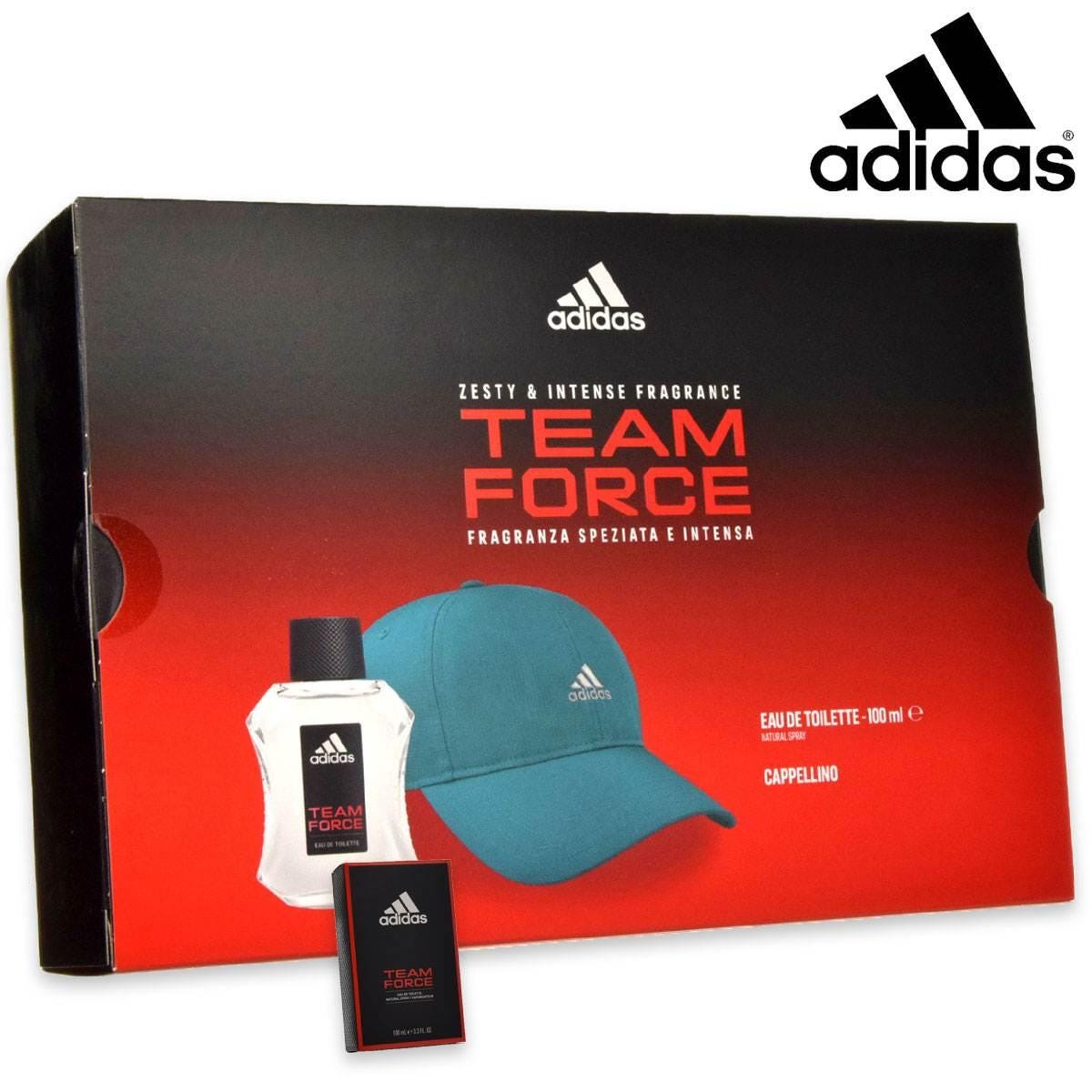 Adidas team force edt 100ml + cappello baseball