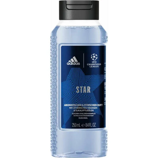 Adidas UEFA Star Edition Gel Doccia Bagnoschiuma Uomo 250ml
