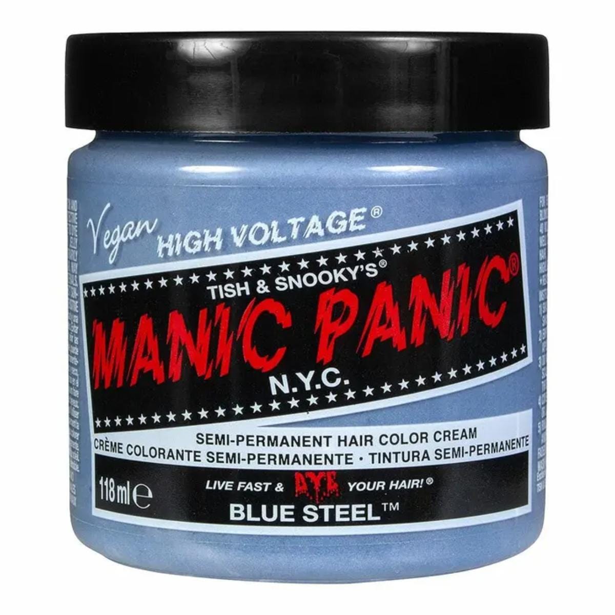 Manic Panic Blue Steel Classic High Voltage Colorazione Semipermanente Per Capelli 118ml
