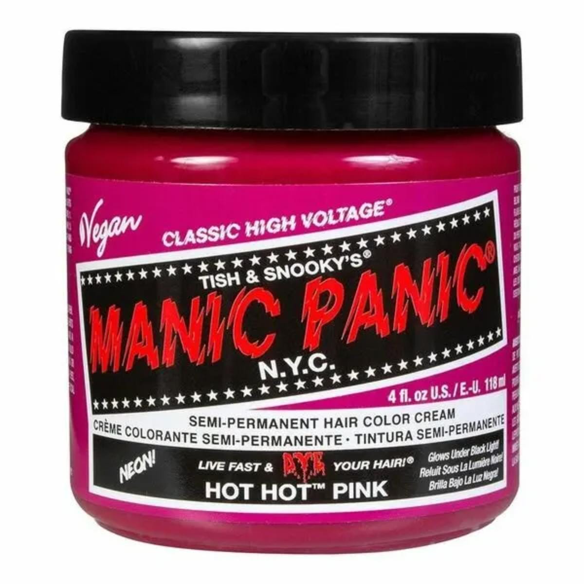Manic Panic Hot Hot Pink Colorazione Semipermanente Classica Per Capelli 118ml