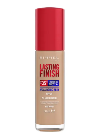 Rimmel Fondotinta Lasting Finish 35h Con Acido Ialuronico 100 Ivory 30ml