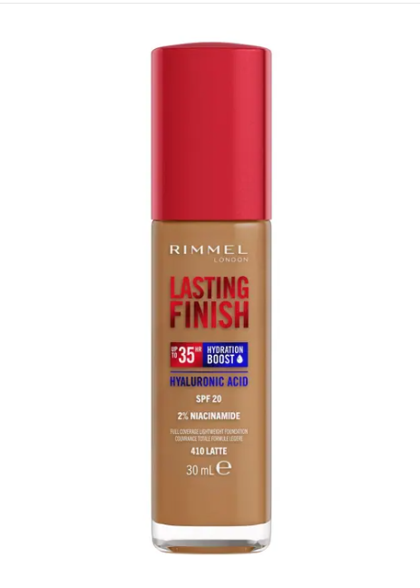 Rimmel Fondotinta Lasting Finish 35h Con Acido Ialuronico 410 Latte 30ml