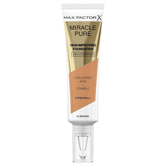 Max Factor Fondotinta Viso Miracle Pure Shade 80 Bronze