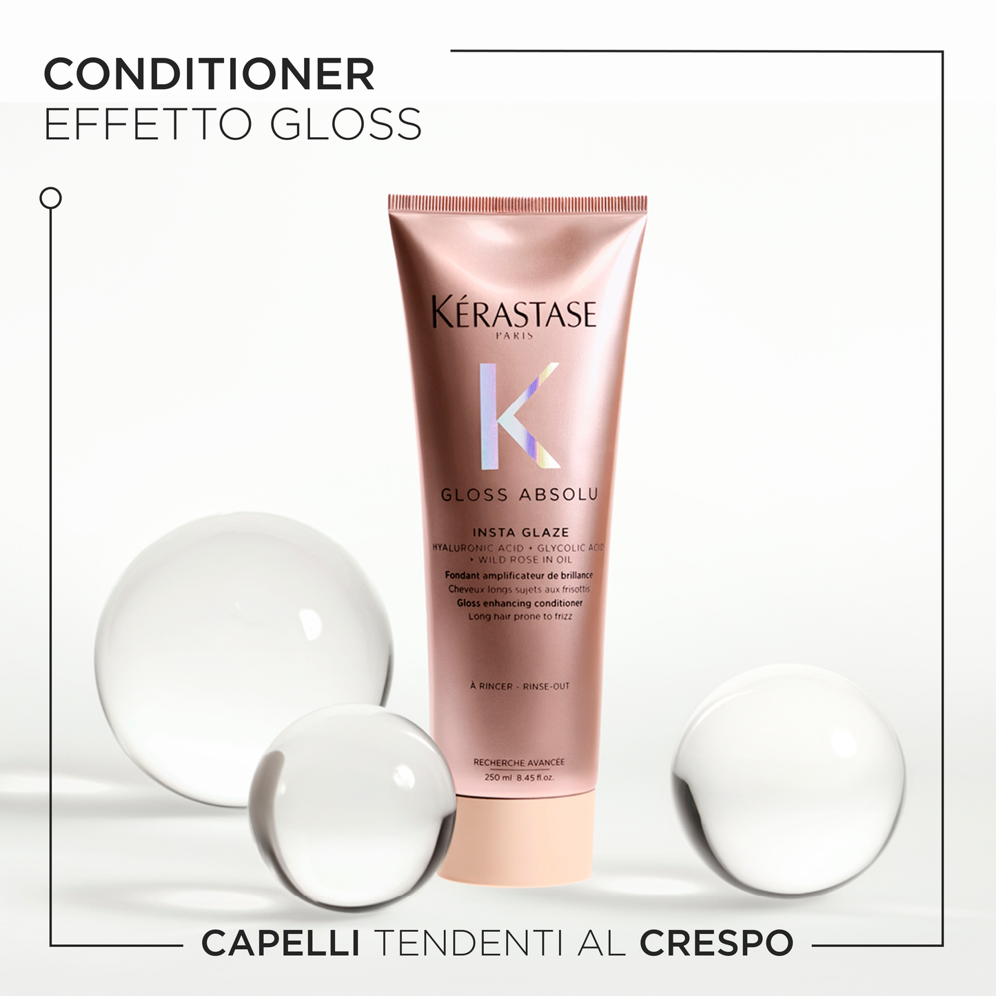 Kérastase Gloss Absolu Conditioner Insta Glaze per capelli tendenti al crespo 250ml