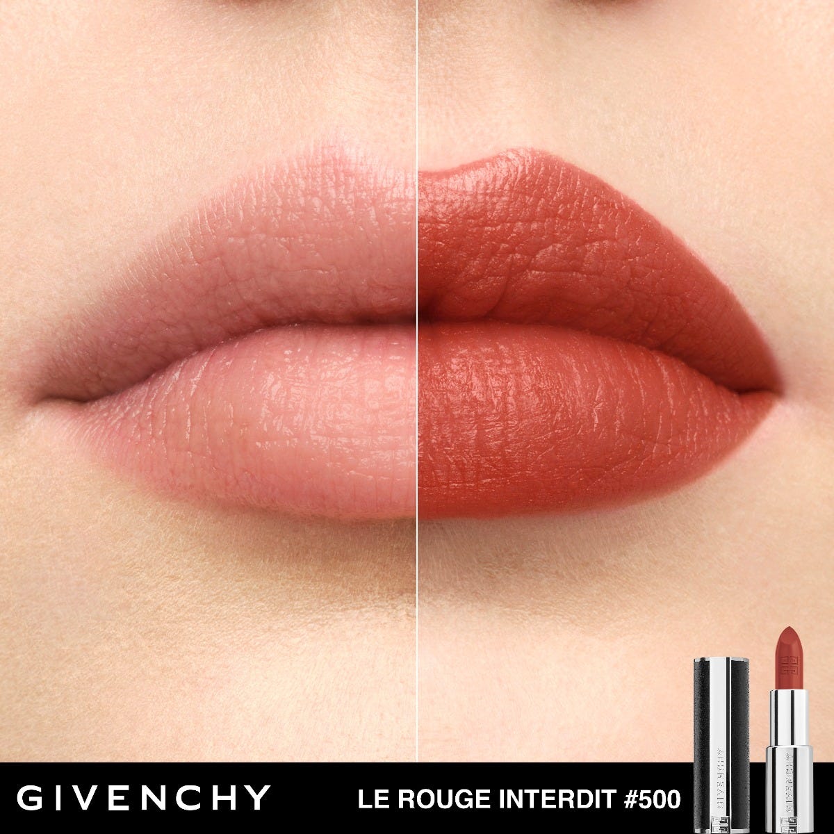 Le Rouge Interdit Intense Silk - 500 Brun Mocha