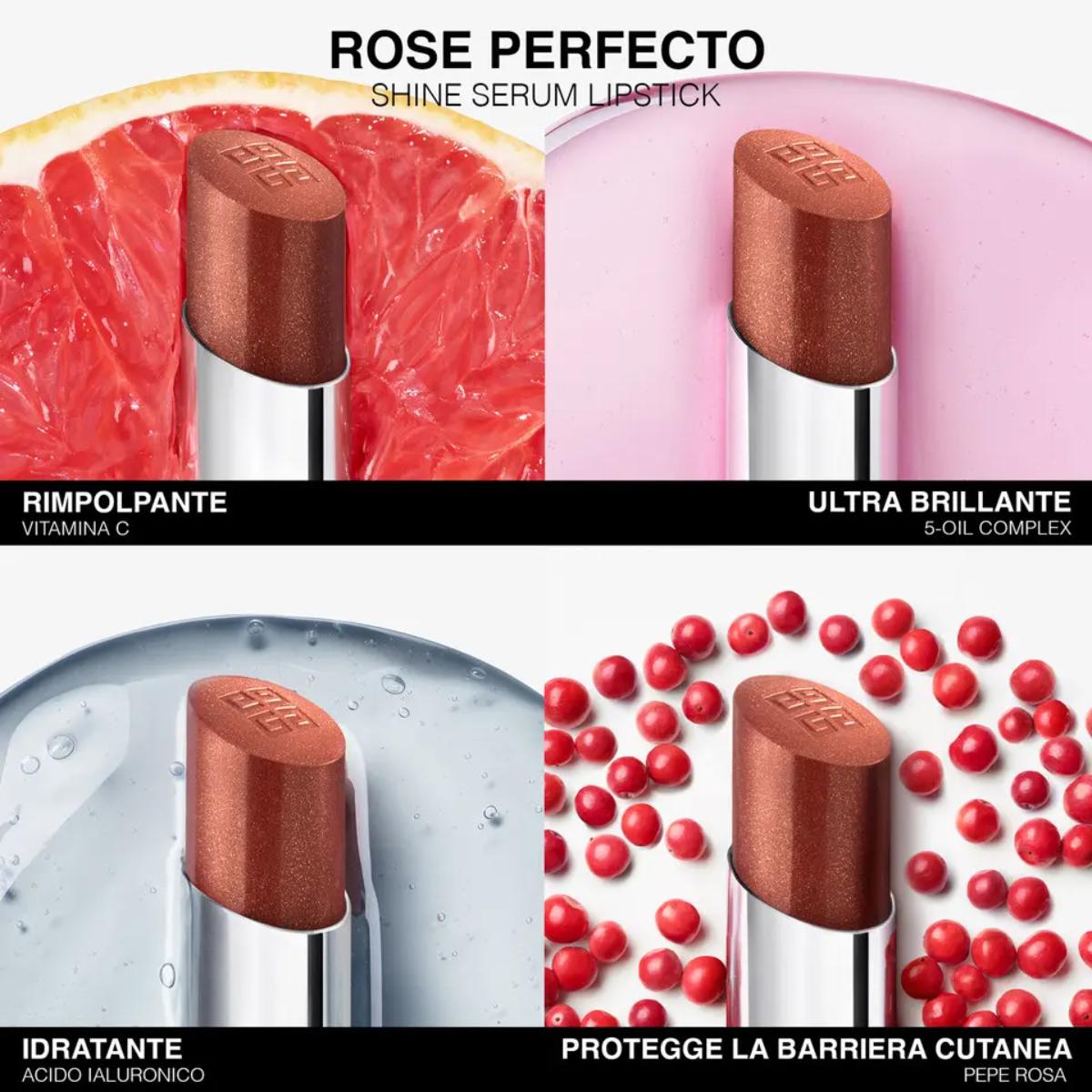 Rossetto Rose Perfecto Shine Serum Lipstick