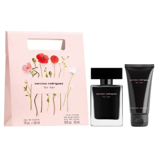 Narciso rodriguez for her shopping bag edt 30ml body lotion 50ml